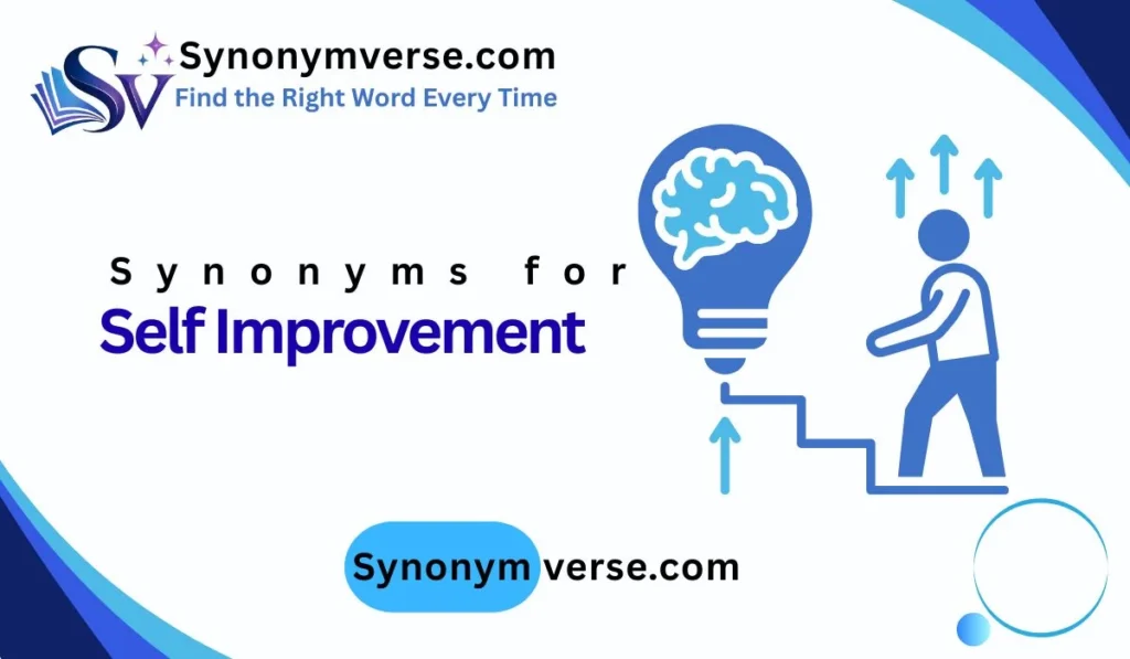 synonym for self improvement