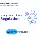 synonym for self regulation