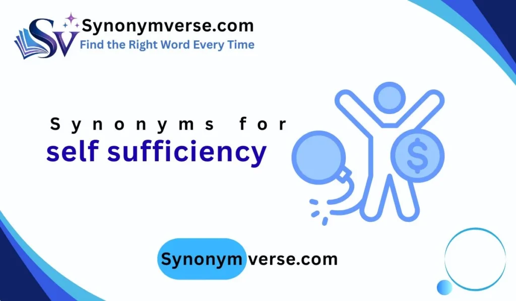 synonym for self sufficiency