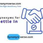 synonym for settle in