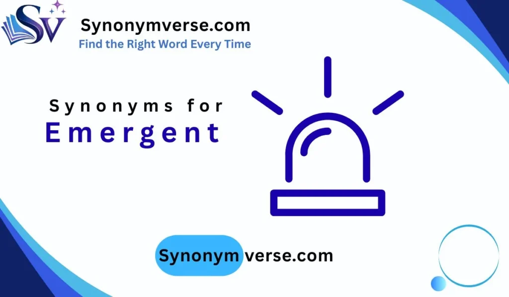 Synonyms for Emergent