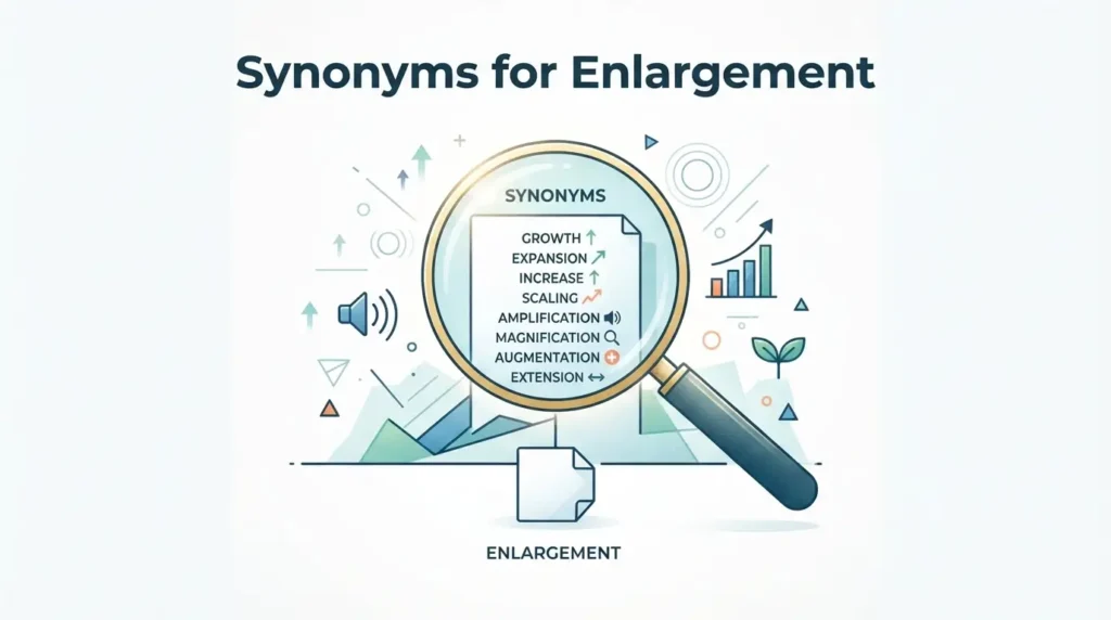 Synonyms for Enlargement