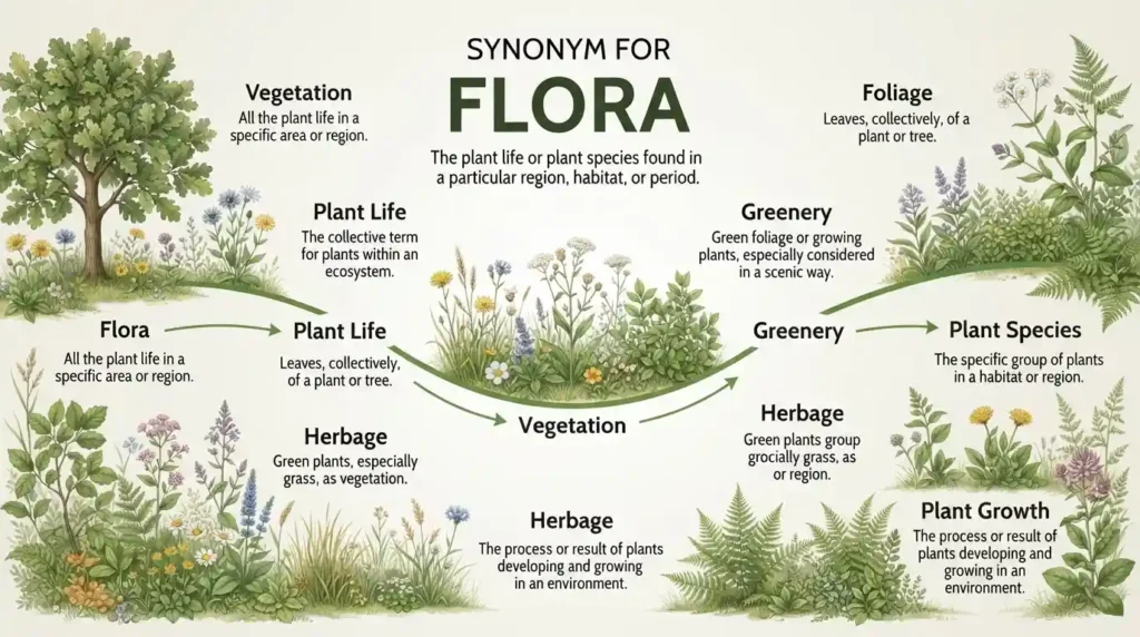 Synonym for Flora