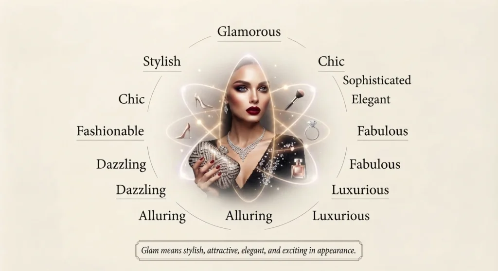 synonym for glam