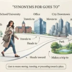 synonym for goes to