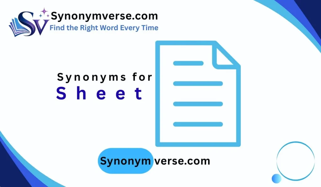 synonym for sheet