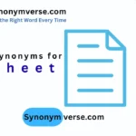 synonym for sheet