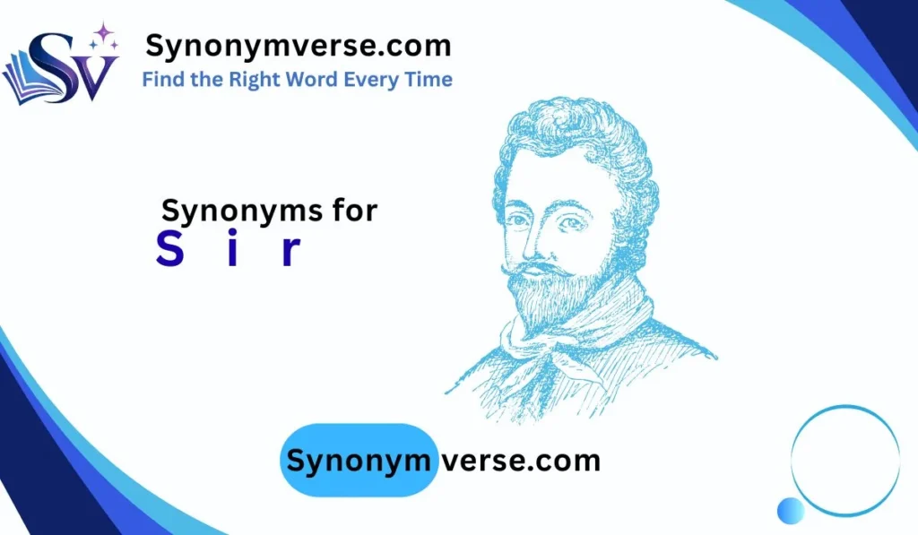 Synonym for Sir
