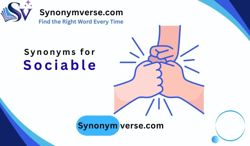 Synonym for Sociable