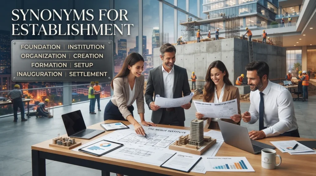 Synonyms for Establishment