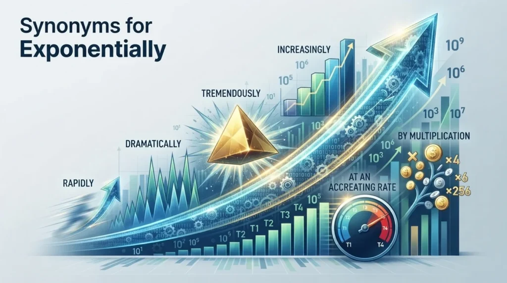 Synonyms for Exponentially