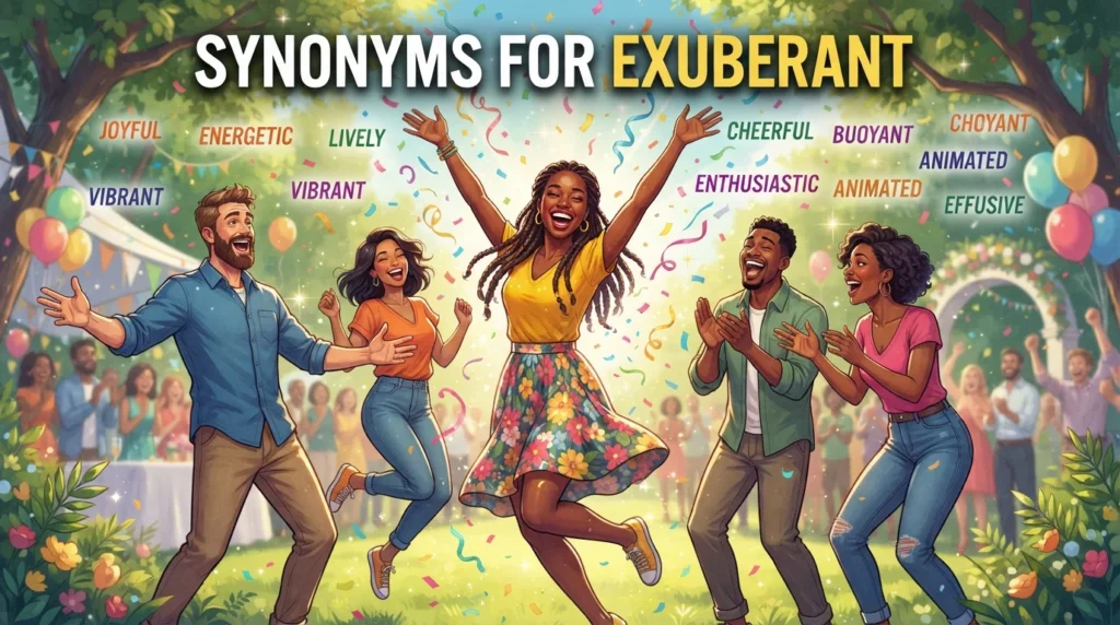 Synonyms for Exuberant