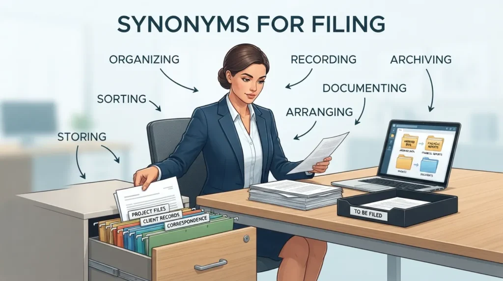 Synonyms for Filing
