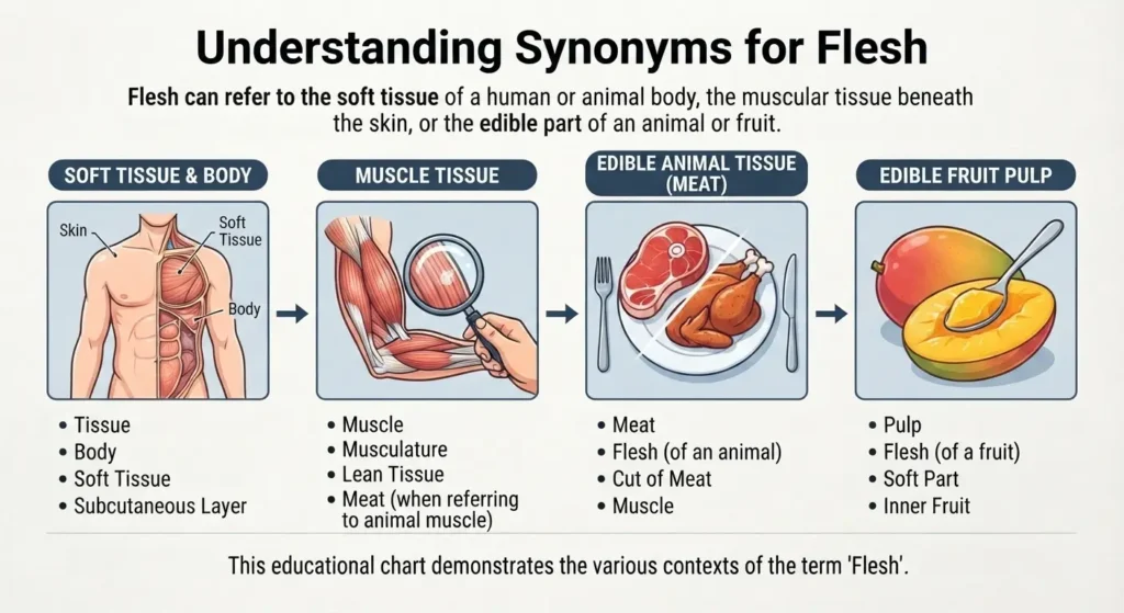 Synonyms for Flesh