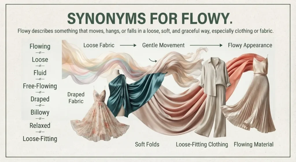Synonyms for Flowy