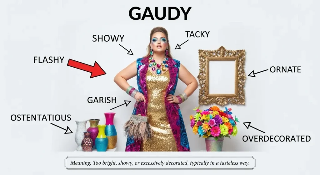 Synonyms for Gaudy