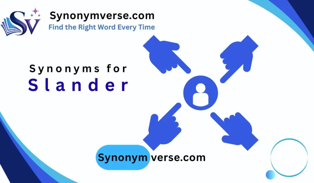 Synonyms for Slander