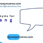 Synonyms for Slang