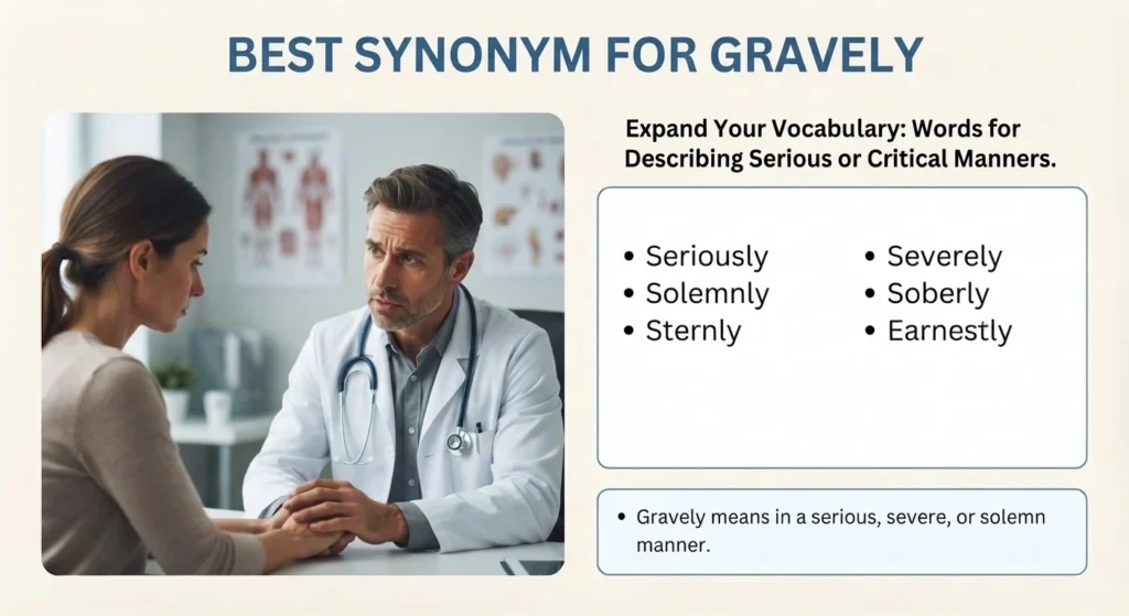 Synonym for Gravely