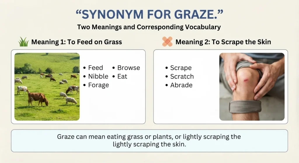synonym for graze