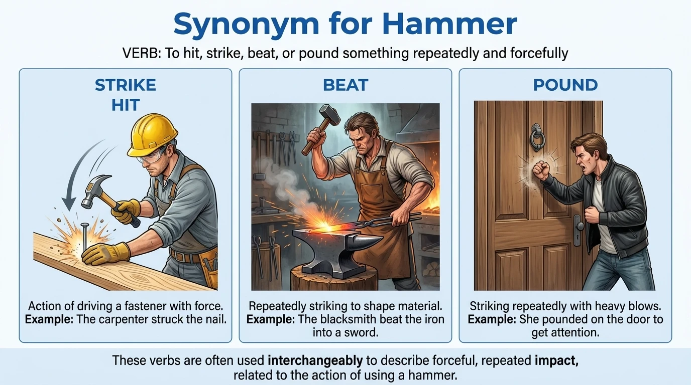 synonym for hammer