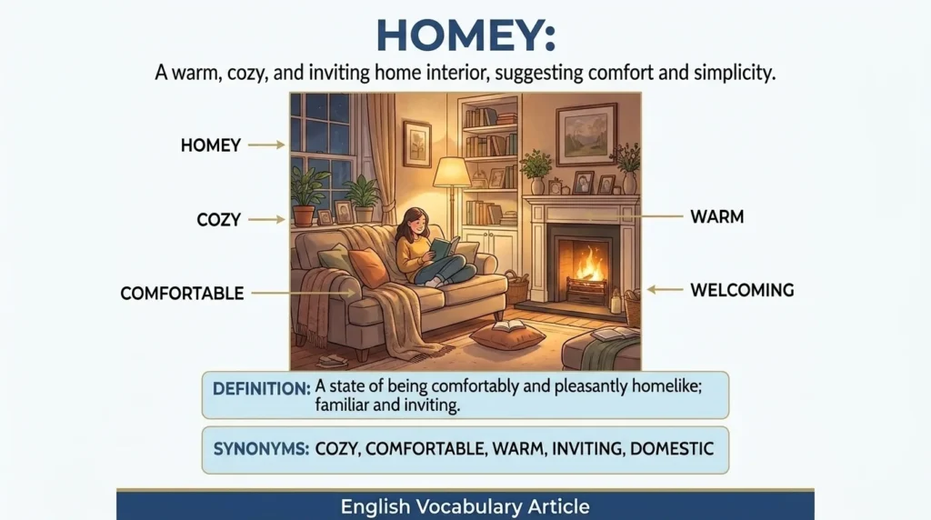 synonym for homey