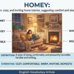synonym for homey