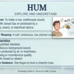 Synonym for Hum