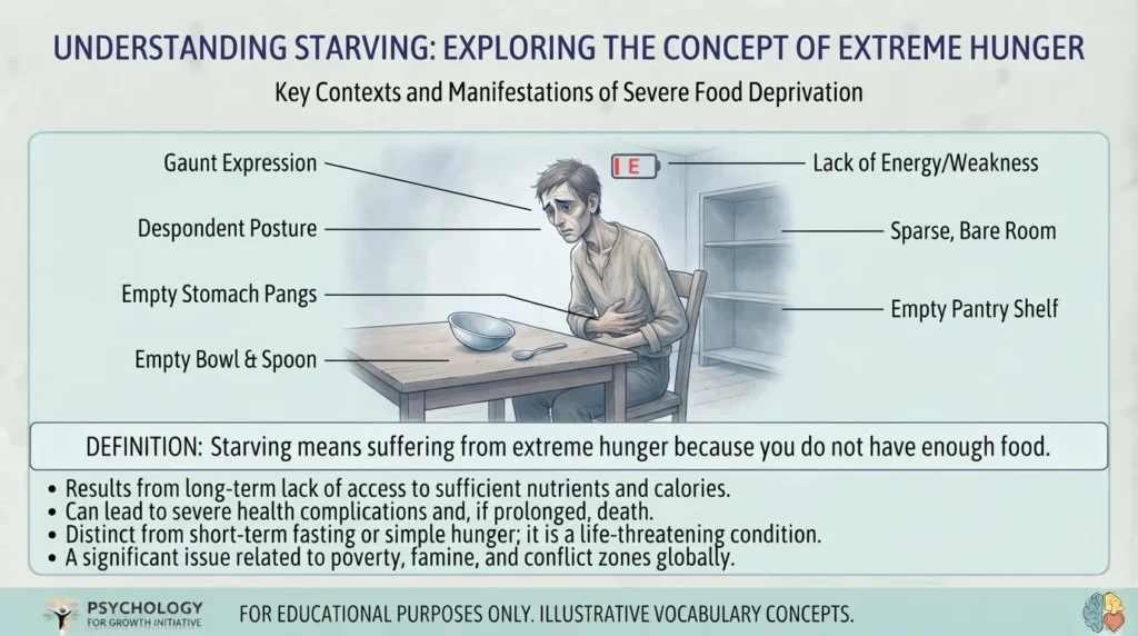 Synonym for Starving