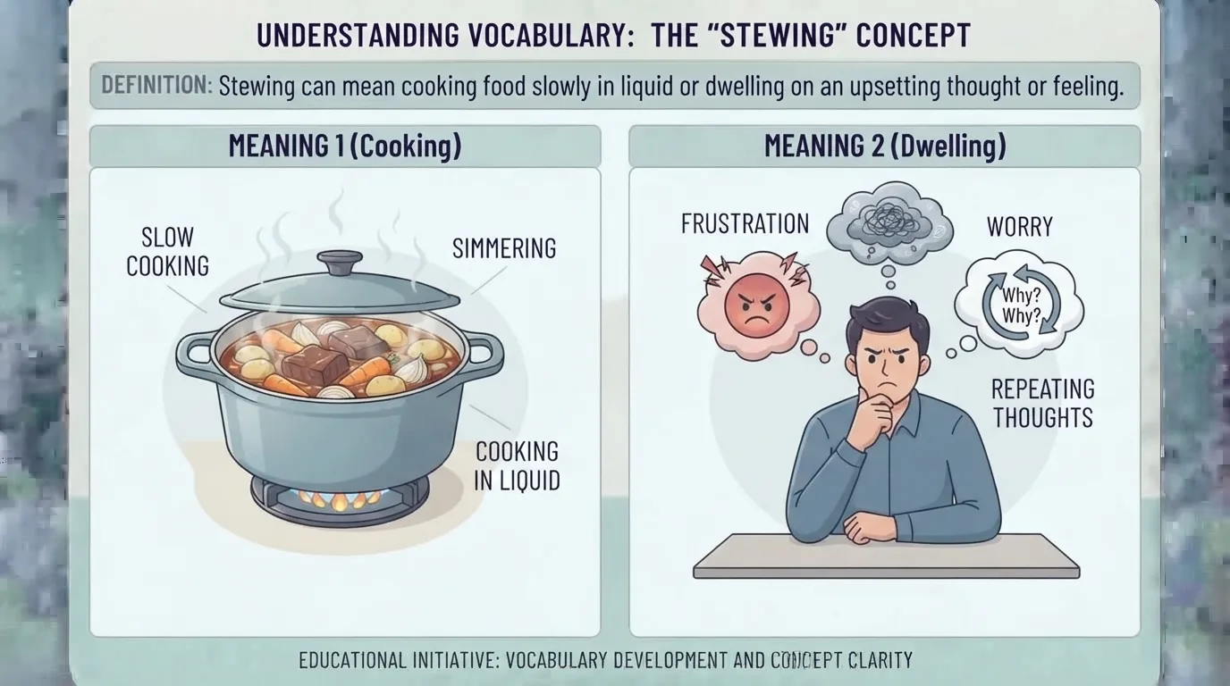Synonym for Stewing
