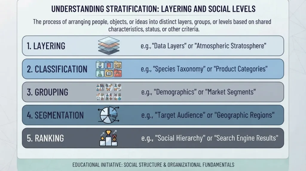 Synonym for Stratification
