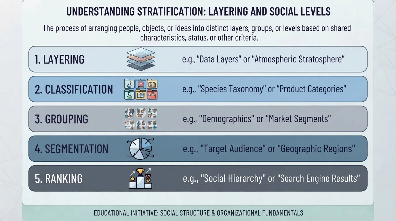 Synonym for Stratification