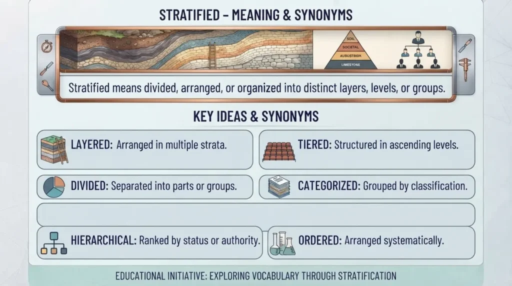 Synonym for Stratified
