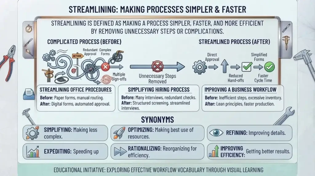 Synonym for Streamlining