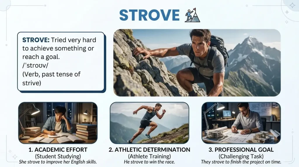 Synonym for Strove