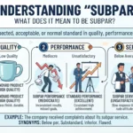 Synonym for Subpar