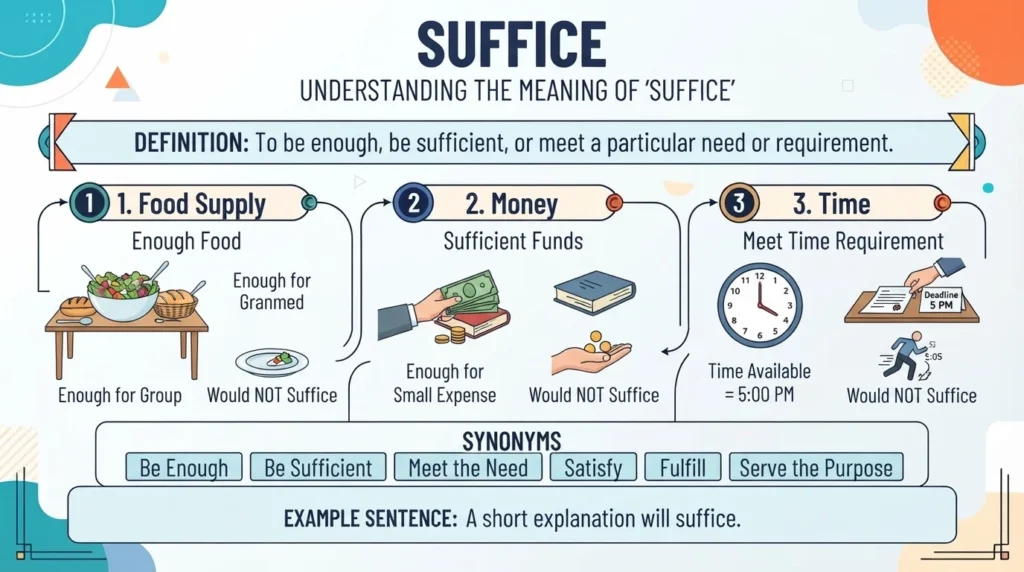 Synonym for Suffice