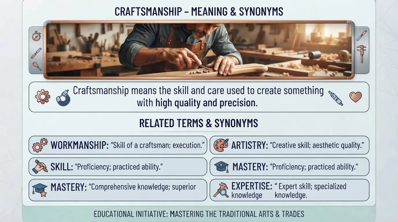 Synonyms for Craftsmanship