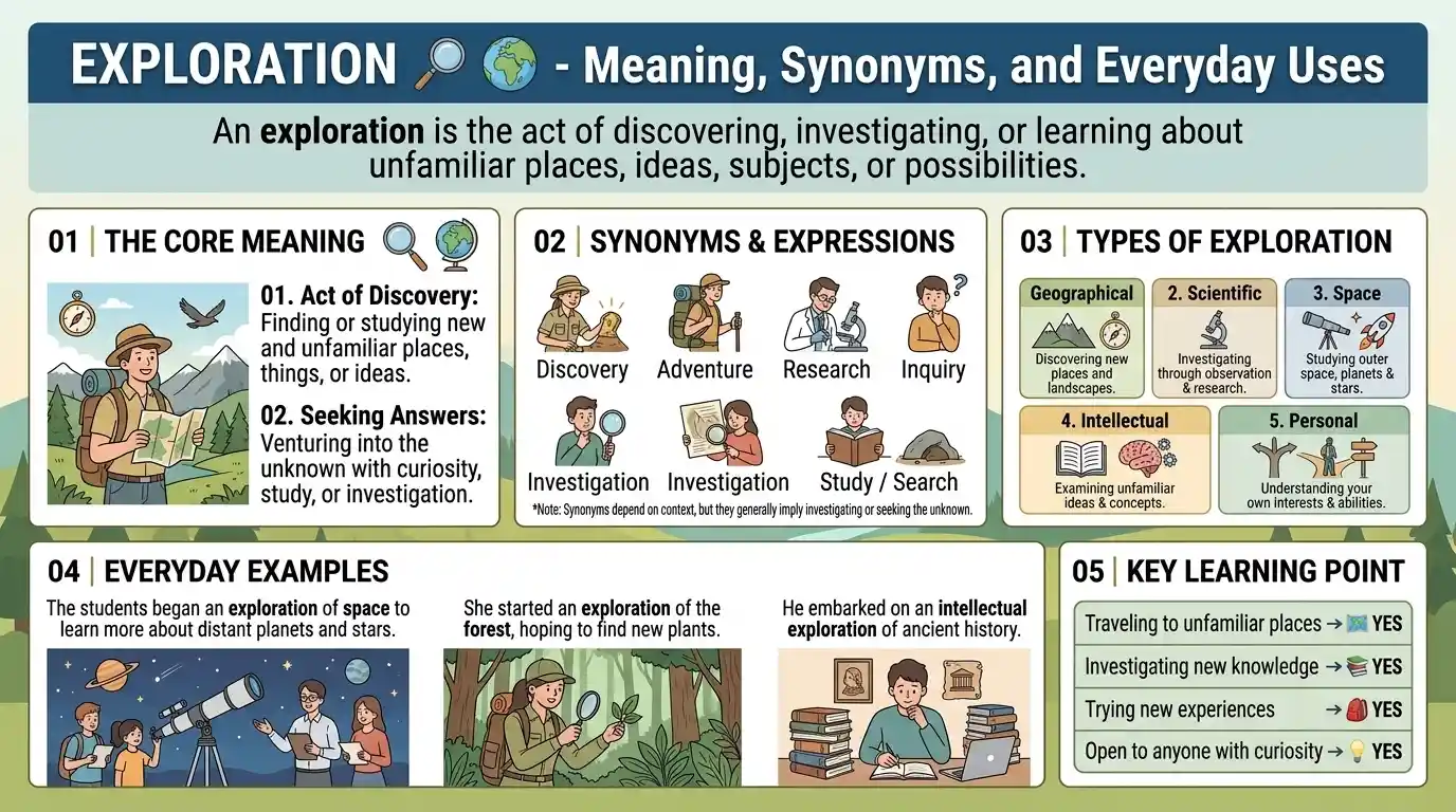 synonym for exploration