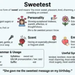 Synonym for Sweetest