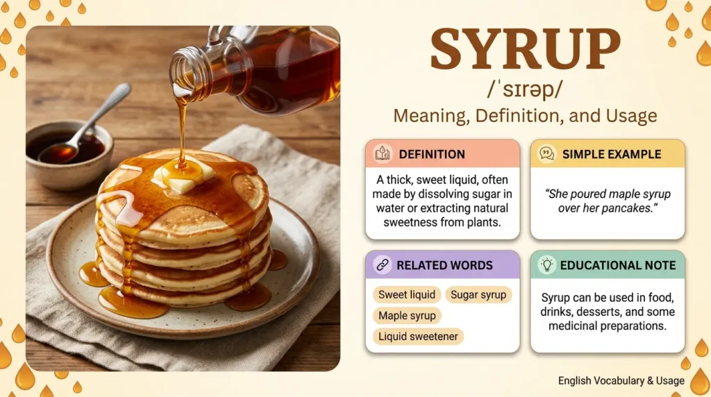 Synonym for Syrup